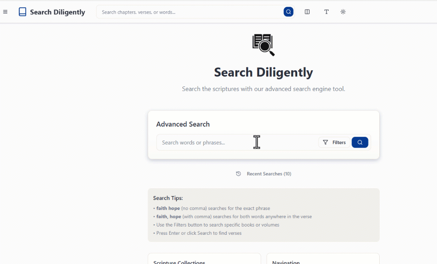 Scripture Search Engine Scripture Search Engine