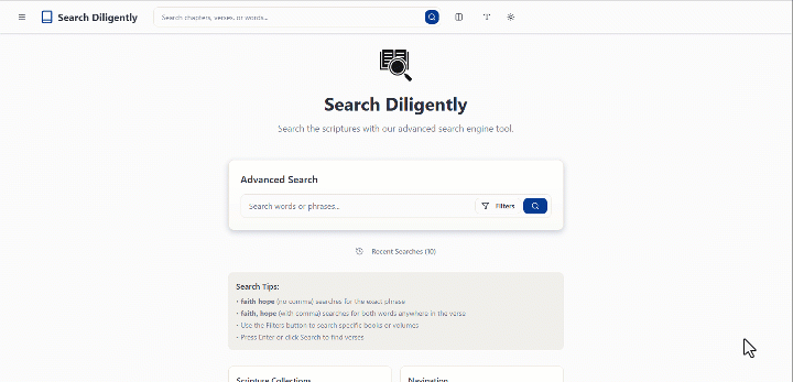 Search Diligently Tool Intro Search Diligently Tool Intro